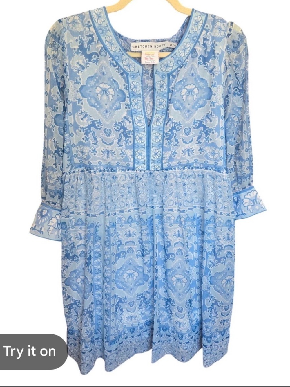 Gretchen Scott Watteau Borderline Dress